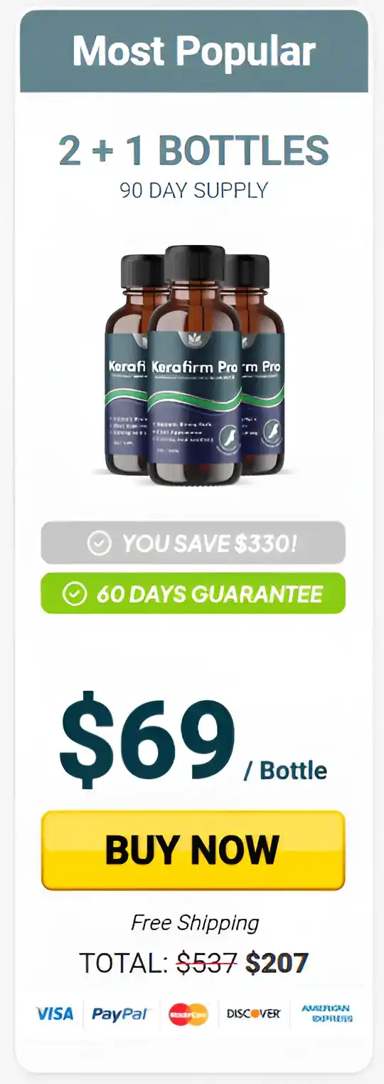 KeraFirm Pro 3 bottles Pricing